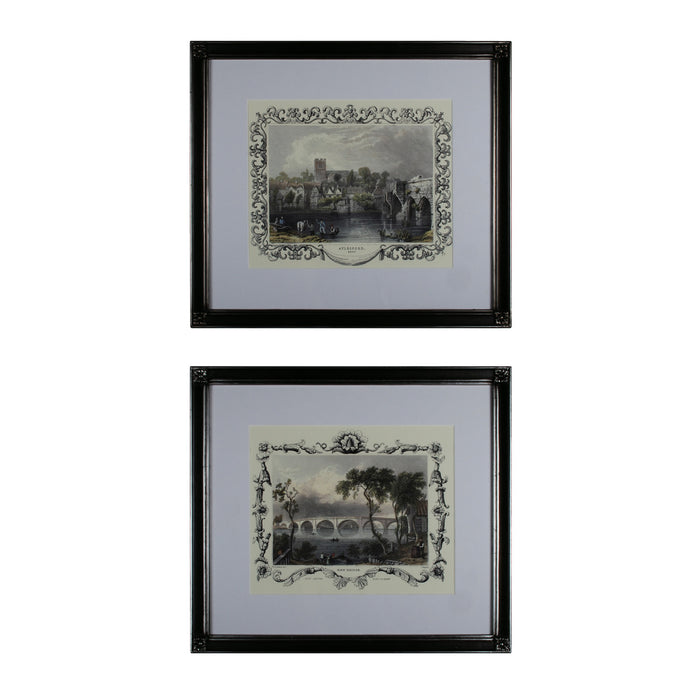 ELK Home - 10030-S2 - Wall Decor - Etchings with Borders - Charcoal