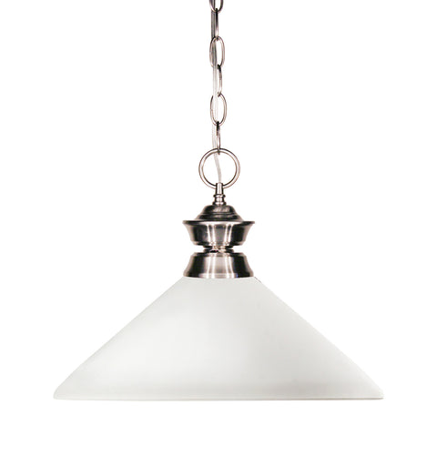 Shark One Light Pendant Brushed Nickel