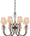 Metropolitan - N6648-258B - Eight Light Chandelier - Bella Cristallo - French Bronze With Gold Leaf Highlights
