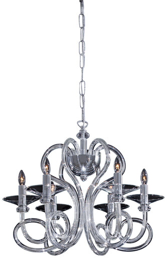 Metropolitan Family Six Light Chandelier Chrome