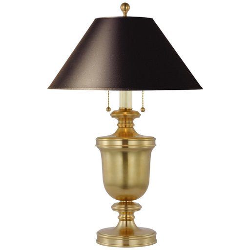 Classical Urn Two Light Table Lamp Antique-Burnished Brass
