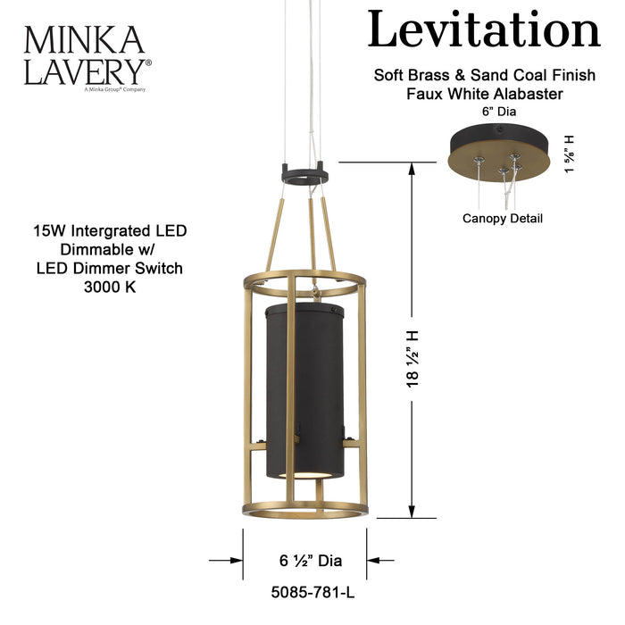 Levitation LED Mini Pendant-Mini Pendants-Minka-Lavery-Lighting Design Store