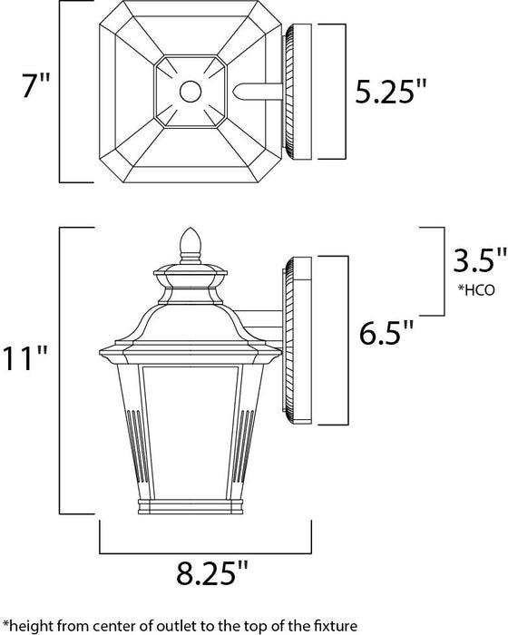 Knoxville LED Outdoor Wall Sconce-Exterior-Maxim-Lighting Design Store