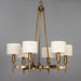 Maxim - 22375OMNAB - Six Light Chandelier - Fairmont - Natural Aged Brass
