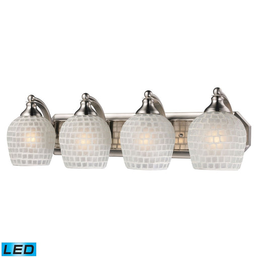 ELK Home - 570-4N-WHT-LED - LED Vanity Lamp - Mix-N-Match - Satin Nickel