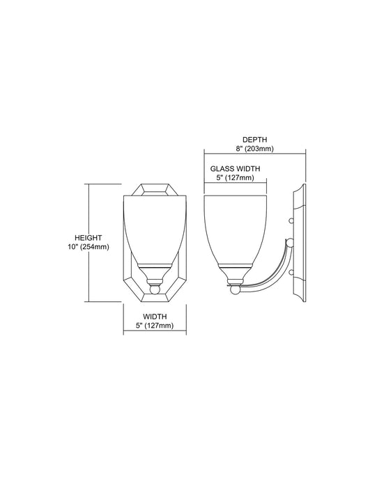 ELK Home - 570-1C-CR-LED - LED Vanity Lamp - Mix-N-Match - Polished Chrome