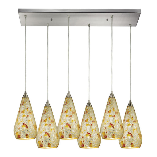 Curvalo Six Light Pendant