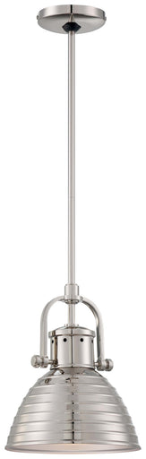 One Light Mini Pendant Polished Nickel