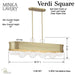 Verdi Square Island Pendant-Linear/Island-Minka-Lavery-Lighting Design Store