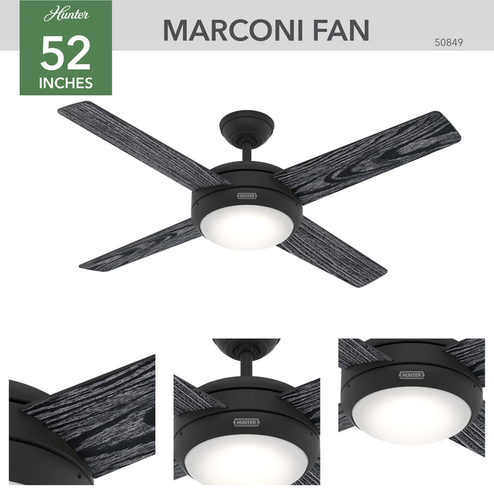 Marconi 52" Ceiling Fan-Fans-Hunter-Lighting Design Store