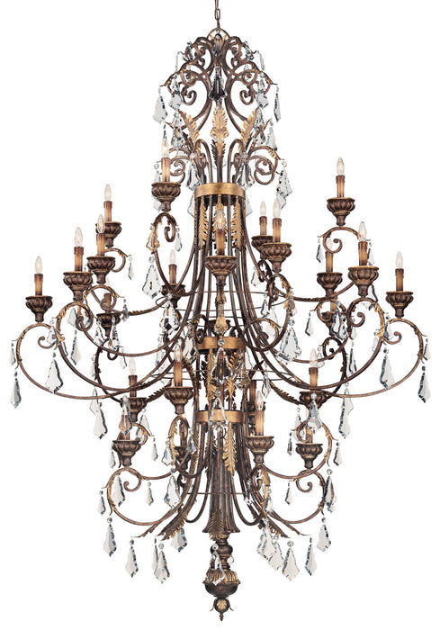 Metropolitan - N6228-228 - 24 Light Chandelier - Metropolitan - Windsor Rust W/ Bronze Accents