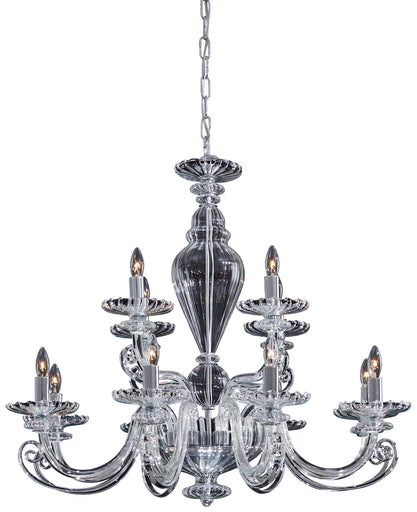 Metropolitan Family 12 Light Chandelier Chrome