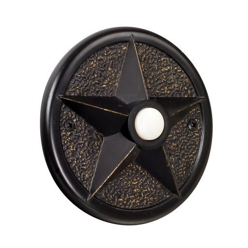 Craftmade - PB3036-AZ - Surface Mount Star Lighted Push Button - Designer Surface Mount Buttons - Antique Bronze