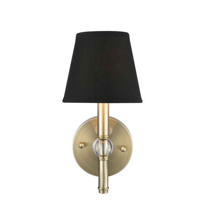 Golden - 3500-1W AB-GRM - One Light Wall Sconce - Waverly - Aged Brass