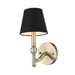 Golden - 3500-1W AB-GRM - One Light Wall Sconce - Waverly - Aged Brass