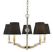 Golden - 3500-5 AB-GRM - Five Light Chandelier - Waverly - Aged Brass