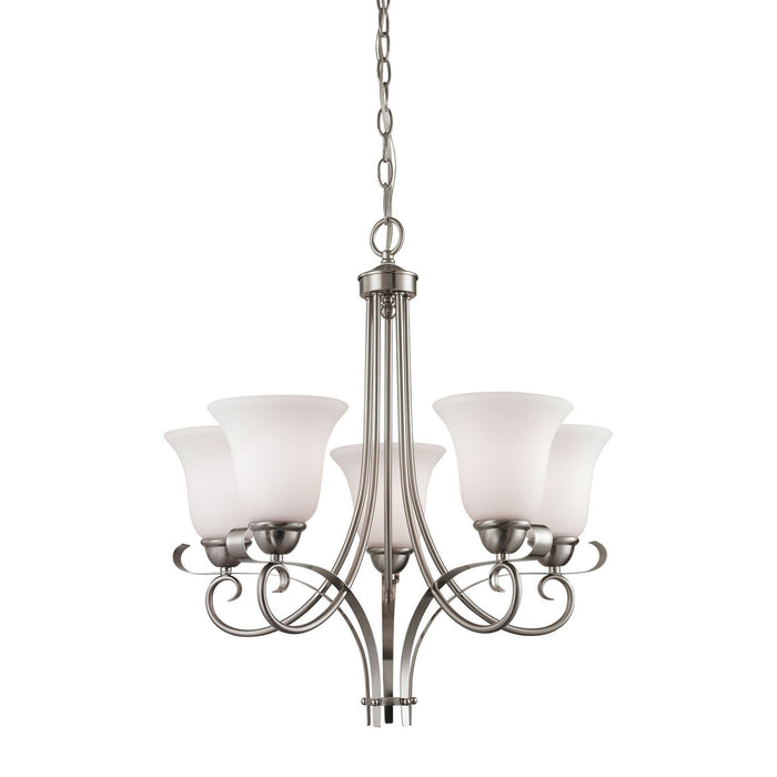 ELK Home - 1005CH/20 - Five Light Chandelier - Brighton - Brushed Nickel