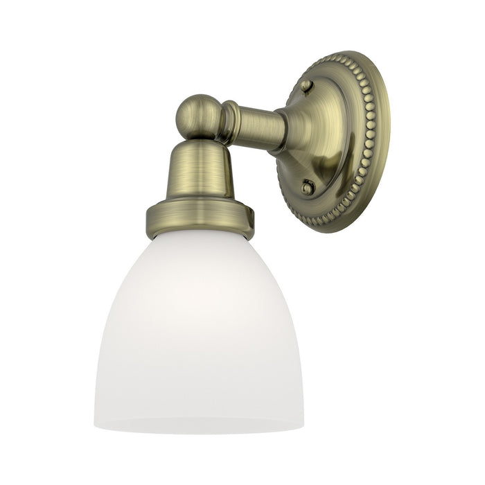 Livex Lighting - 1021-01 - One Light Bath Vanity - Classic - Antique Brass