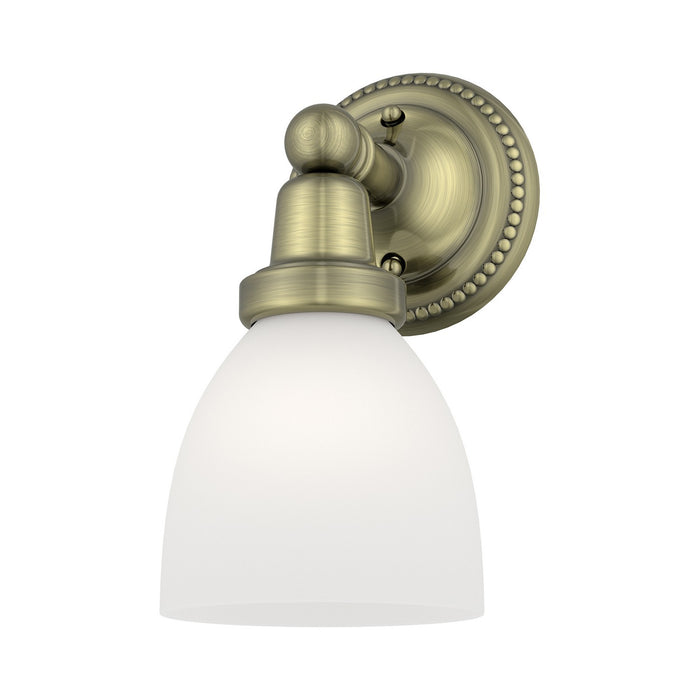 Livex Lighting - 1021-01 - One Light Bath Vanity - Classic - Antique Brass