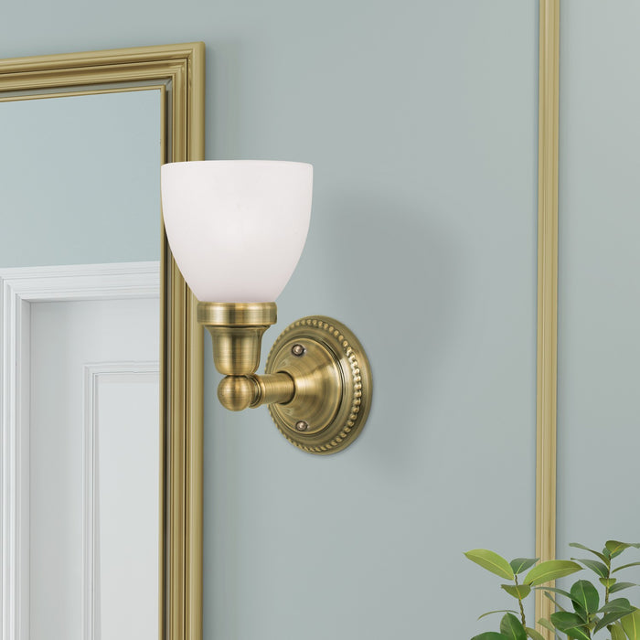 Livex Lighting - 1021-01 - One Light Bath Vanity - Classic - Antique Brass