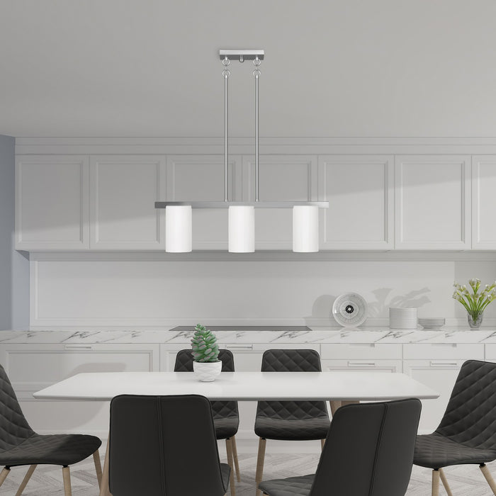 Livex Lighting - 1326-91 - Three Light Chandelier - Astoria - Brushed Nickel