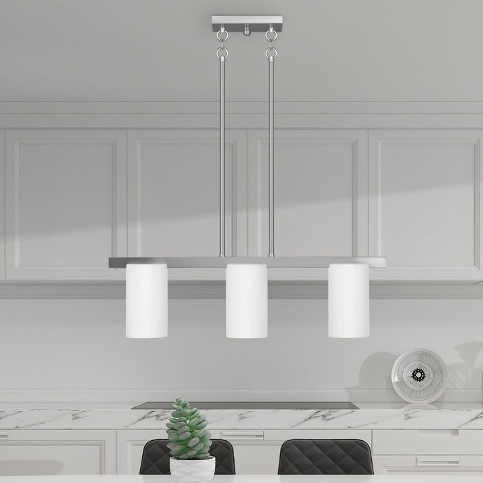 Livex Lighting - 1326-91 - Three Light Chandelier - Astoria - Brushed Nickel