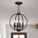 Livex Lighting - 4664-07 - Four Light Mini Chandelier/Ceiling Mount - Milania - Bronze