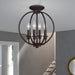 Livex Lighting - 4664-07 - Four Light Mini Chandelier/Ceiling Mount - Milania - Bronze