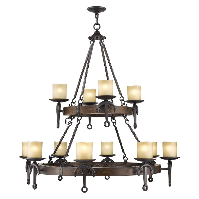 Livex Lighting - 4869-67 - 12 Light Chandelier - Cape May - Hand Applied Olde Bronze