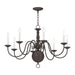 Livex Lighting - 5007-07 - Eight Light Chandelier - Williamsburgh - Bronze