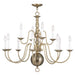 Livex Lighting - 5014-01 - 12 Light Chandelier - Williamsburgh - Antique Brass