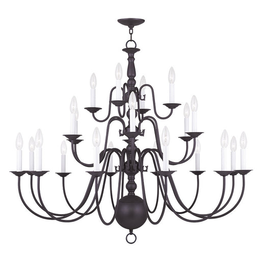 Livex Lighting - 5015-07 - 22 Light Chandelier - Williamsburgh - Bronze