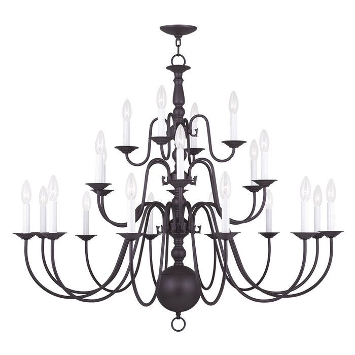 Livex Lighting - 5015-07 - 22 Light Chandelier - Williamsburgh - Bronze