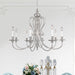 Livex Lighting - 5168-35 - Eight Light Chandelier - Caldwell - Polished Nickel