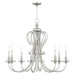 Livex Lighting - 5168-91 - Eight Light Chandelier - Caldwell - Brushed Nickel