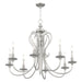 Livex Lighting - 5168-91 - Eight Light Chandelier - Caldwell - Brushed Nickel