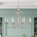 Livex Lighting - 5168-91 - Eight Light Chandelier - Caldwell - Brushed Nickel