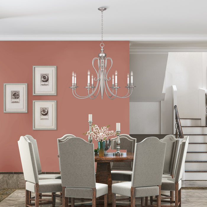 Livex Lighting - 5168-91 - Eight Light Chandelier - Caldwell - Brushed Nickel