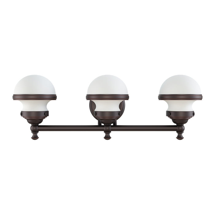 Livex Lighting - 5713-67 - Three Light Bath Vanity - Oldwick - Hand Applied Olde Bronze