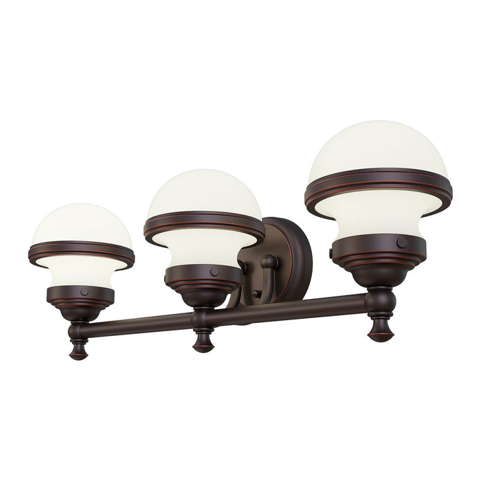 Livex Lighting - 5713-67 - Three Light Bath Vanity - Oldwick - Hand Applied Olde Bronze