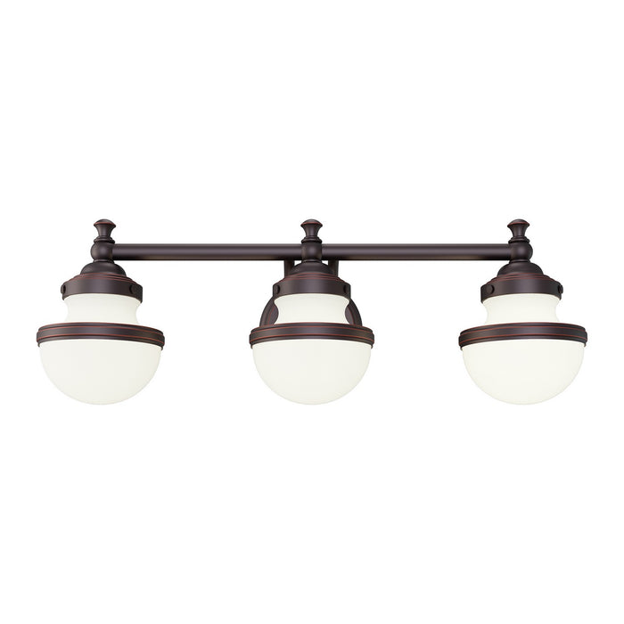 Livex Lighting - 5713-67 - Three Light Bath Vanity - Oldwick - Hand Applied Olde Bronze