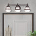 Livex Lighting - 5713-67 - Three Light Bath Vanity - Oldwick - Hand Applied Olde Bronze
