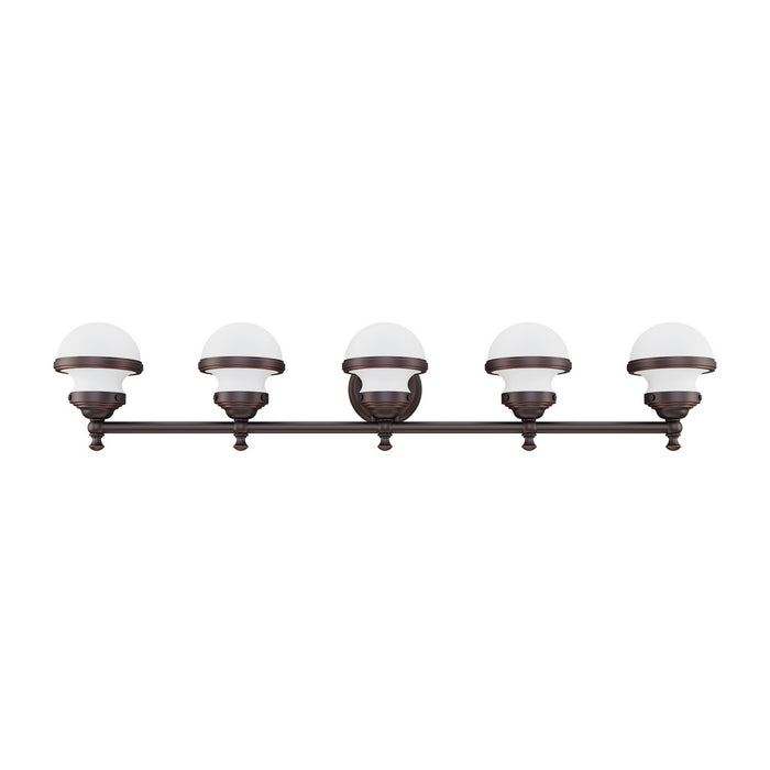 Livex Lighting - 5715-67 - Five Light Bath Vanity - Oldwick - Hand Applied Olde Bronze