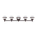Livex Lighting - 5715-67 - Five Light Bath Vanity - Oldwick - Hand Applied Olde Bronze