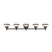 Livex Lighting - 5715-67 - Five Light Bath Vanity - Oldwick - Hand Applied Olde Bronze