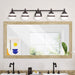 Livex Lighting - 5715-67 - Five Light Bath Vanity - Oldwick - Hand Applied Olde Bronze