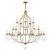 Livex Lighting - 6439-48 - 12 Light Chandelier - Chesterfield - Hand Applied Antique Gold Leaf