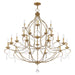 Livex Lighting - 6439-48 - 12 Light Chandelier - Chesterfield - Hand Applied Antique Gold Leaf