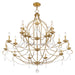 Livex Lighting - 6439-48 - 12 Light Chandelier - Chesterfield - Hand Applied Antique Gold Leaf