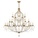 Livex Lighting - 6439-48 - 12 Light Chandelier - Chesterfield - Hand Applied Antique Gold Leaf